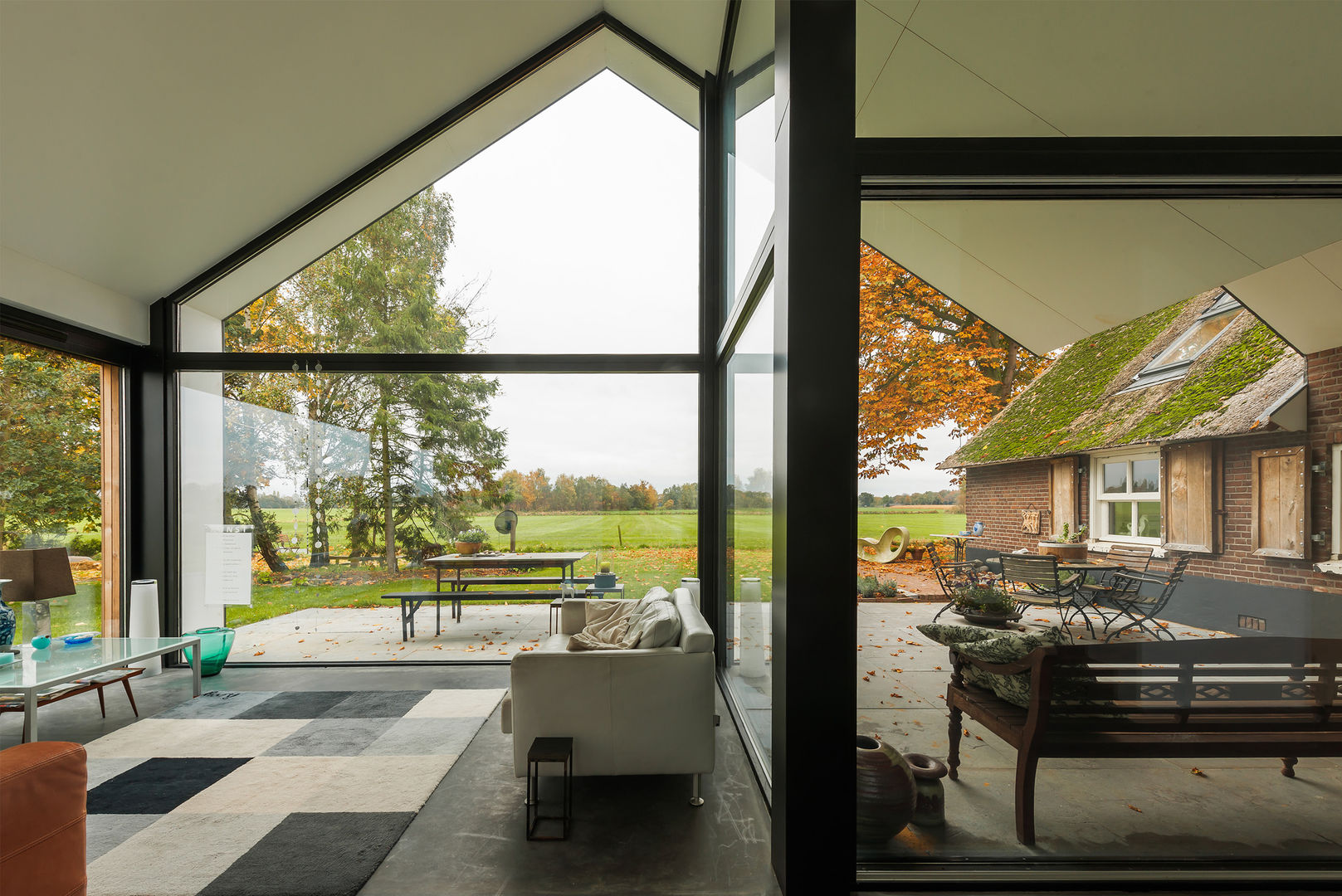 Woonhuis Laren, Maas Architecten Maas Architecten モダンデザインの リビング