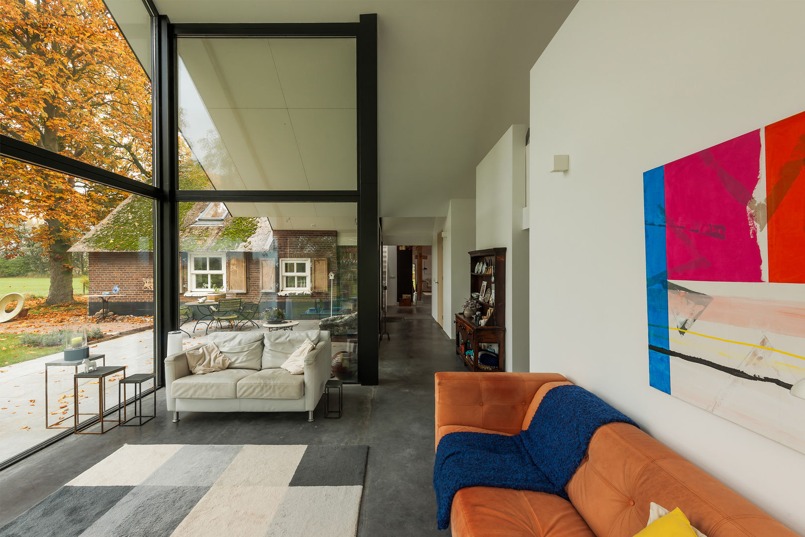 Woonhuis Laren, Maas Architecten Maas Architecten モダンデザインの リビング