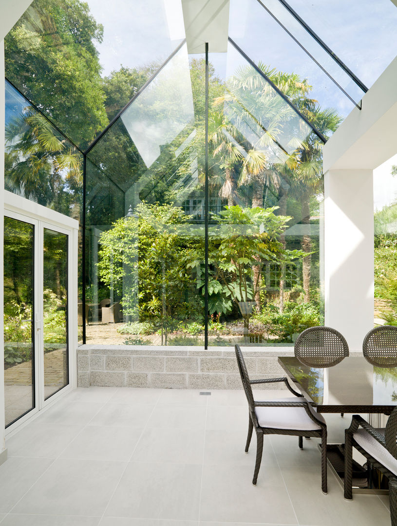 Structural Glass Conservatory, Cornwall homify Modern conservatory Glass
