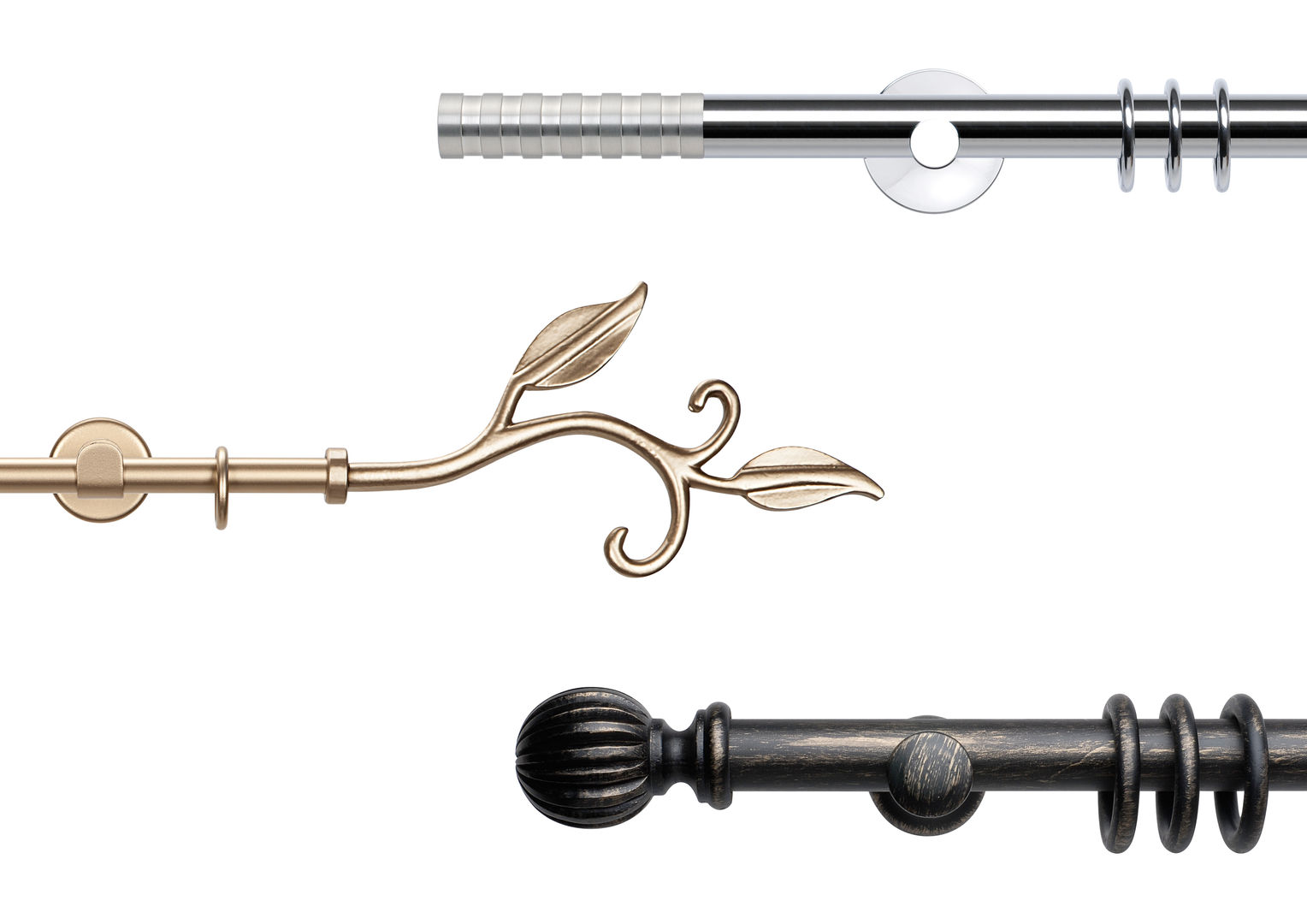 homify Classic style windows & doors Curtain rods & accessories