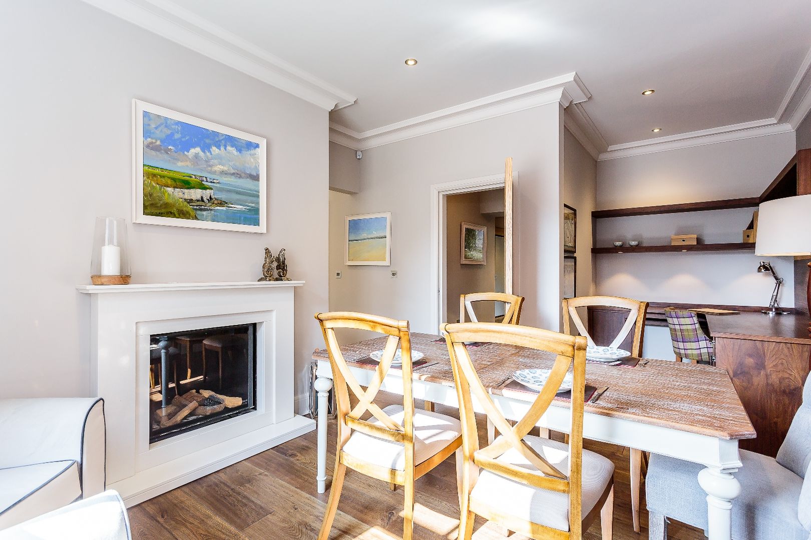 Dining Room, Old Police Station Harrogate - Showhouse Rachel McLane Ltd Comedores de estilo clásico