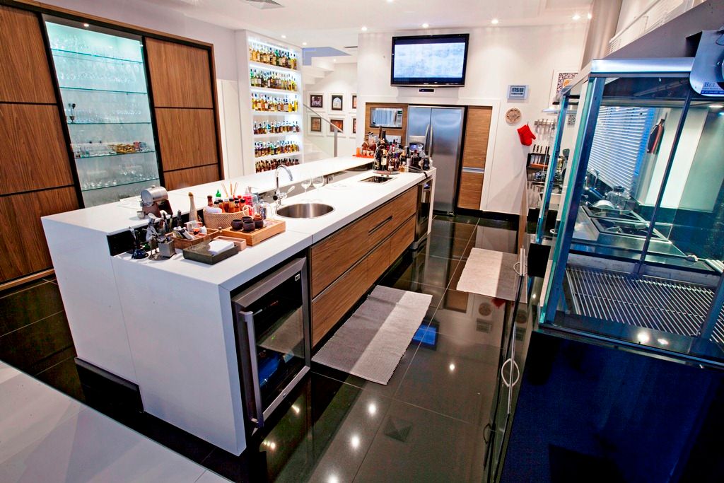 Loft Gourmet, Ariane Labre Arquitetura Ariane Labre Arquitetura ห้องครัว