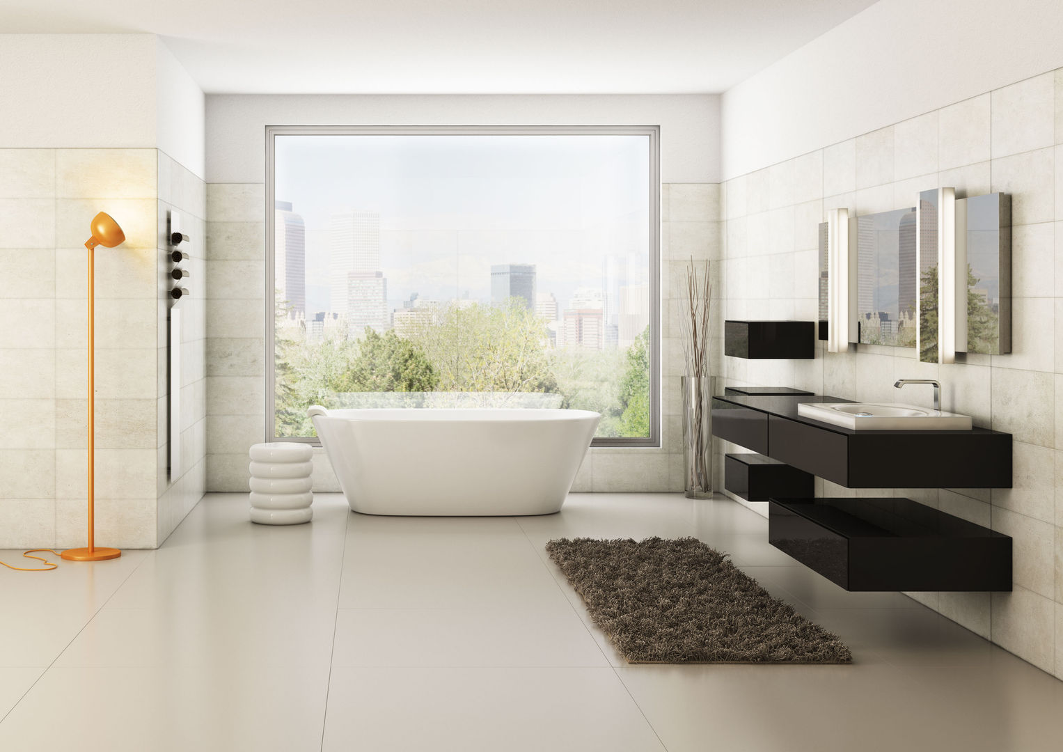 Render zona bagno, Simone Manna 3D Simone Manna 3D Modern bathroom