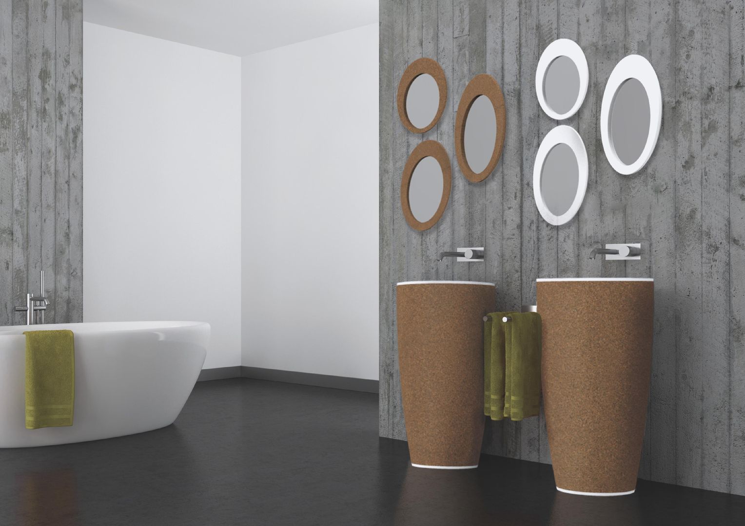 Lavatório NATUR, AMA Design AMA Design Eclectic style bathroom Cork Sinks