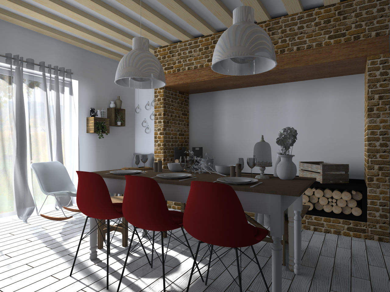 Ferme tarnaise , Sandia Design Sandia Design Rustic style kitchen