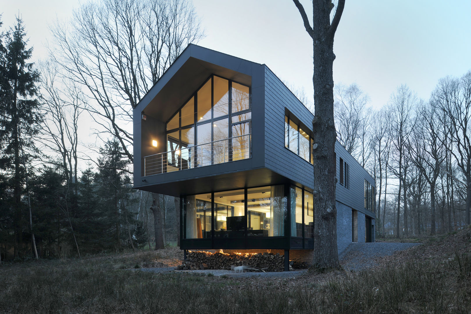 Sous-Bois, Luc Spits Architecture Luc Spits Architecture Casas modernas