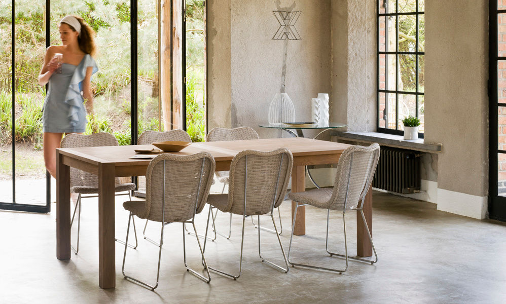 Lloyd Loom Furniture , Viva Lagoon Ltd Viva Lagoon Ltd Sala da pranzo moderna Rattan / Vimini Turchese Sedie & Panche