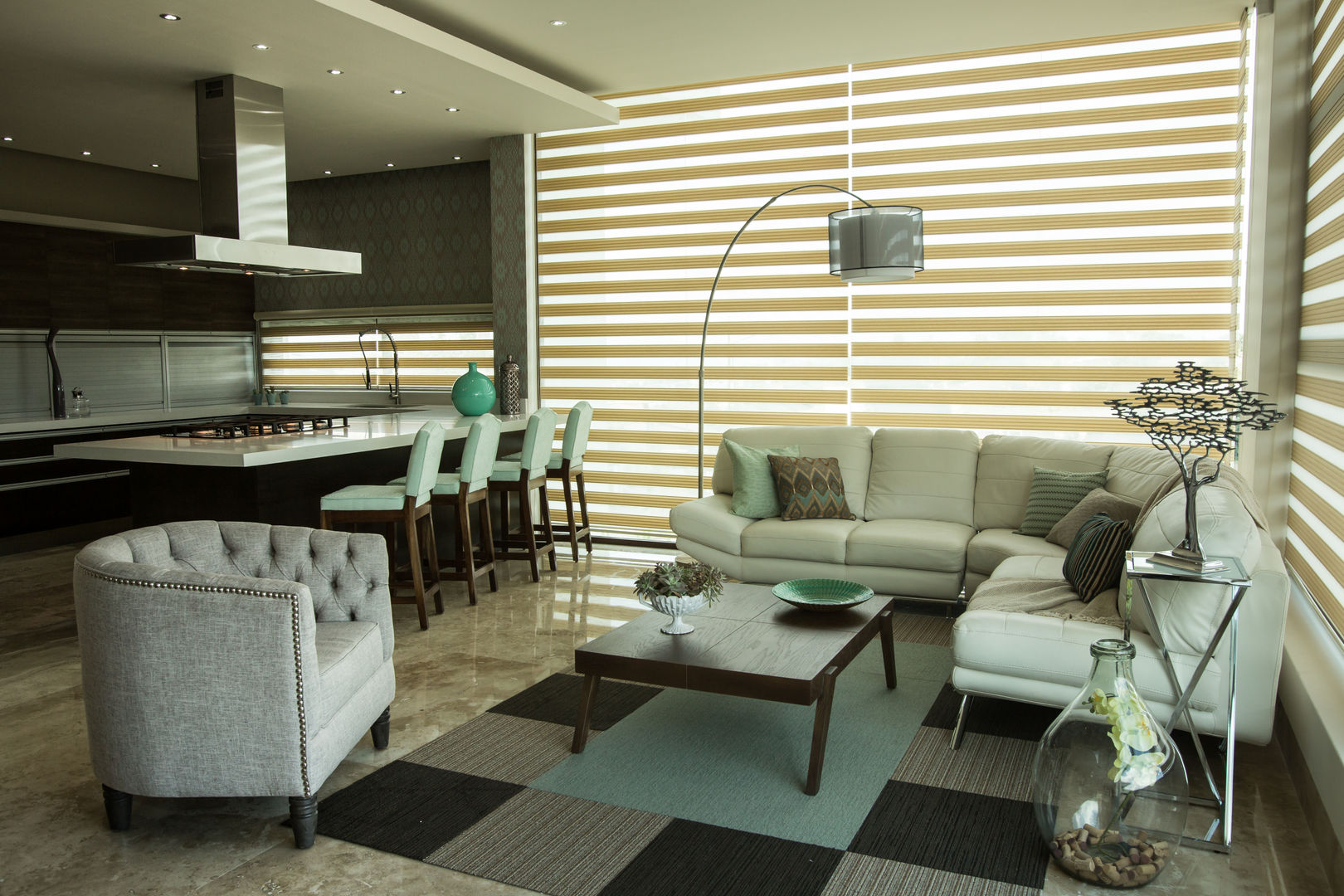 Interiorismo para residencia en Altozano Morelia, Dovela Interiorismo Dovela Interiorismo Modern living room