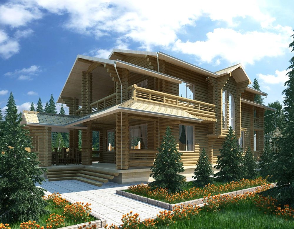 Wooden houses., Design studio of Stanislav Orekhov. ARCHITECTURE / INTERIOR DESIGN / VISUALIZATION. Design studio of Stanislav Orekhov. ARCHITECTURE / INTERIOR DESIGN / VISUALIZATION. Casas clásicas