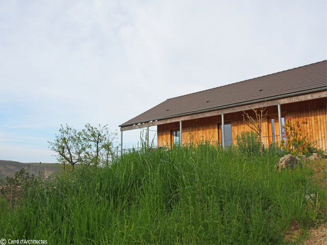 ​Maison MD, CARRE d'ARCHITECTES CARRE d'ARCHITECTES Casas modernas Madera Acabado en madera