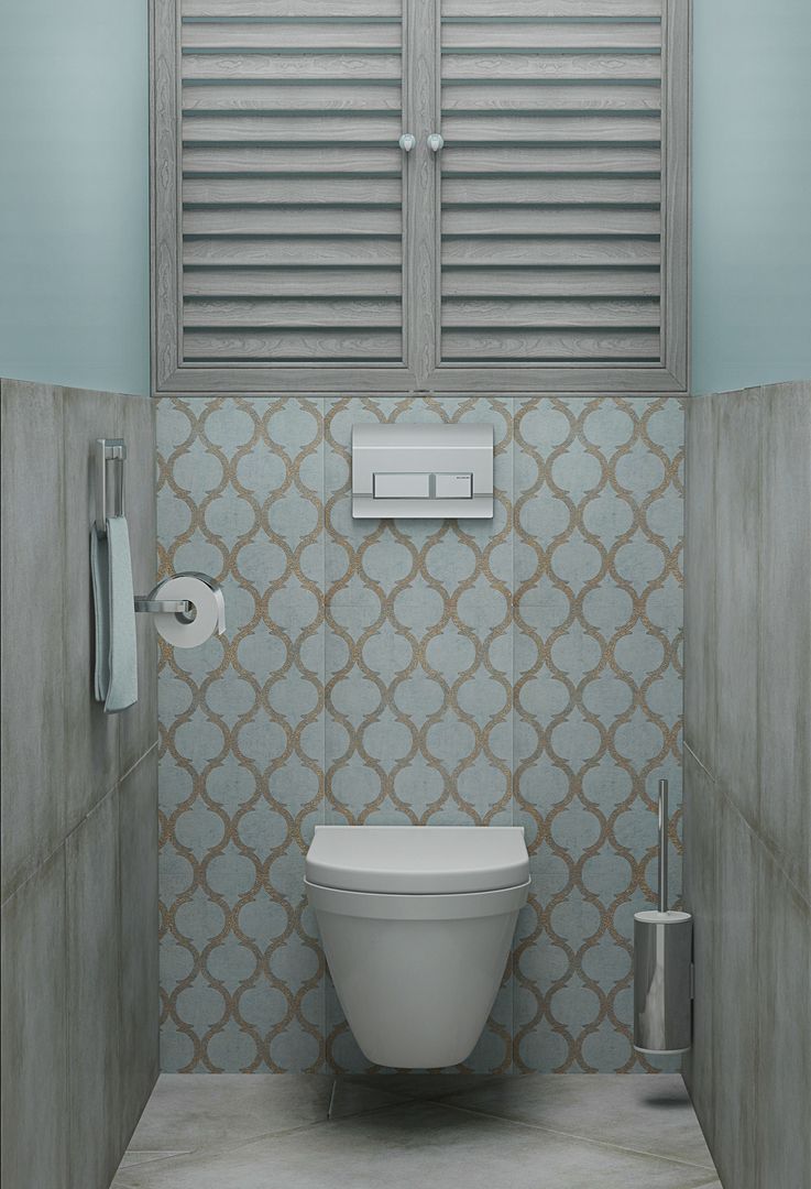 Современный интерьер с традицией, Ольга Бондарь Ольга Бондарь Scandinavian style bathrooms