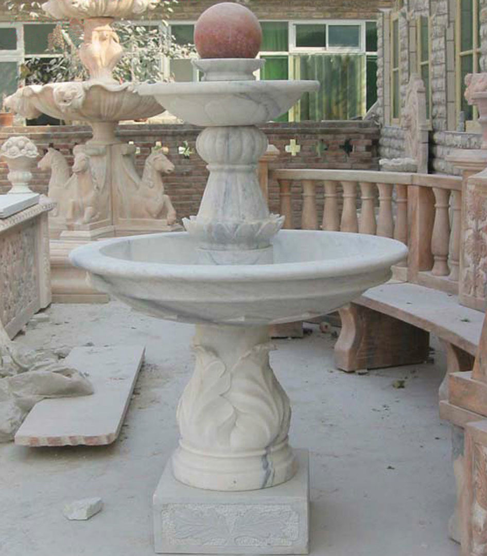 Marble Fountains Vinod Murti Museum Modern Garden Marble