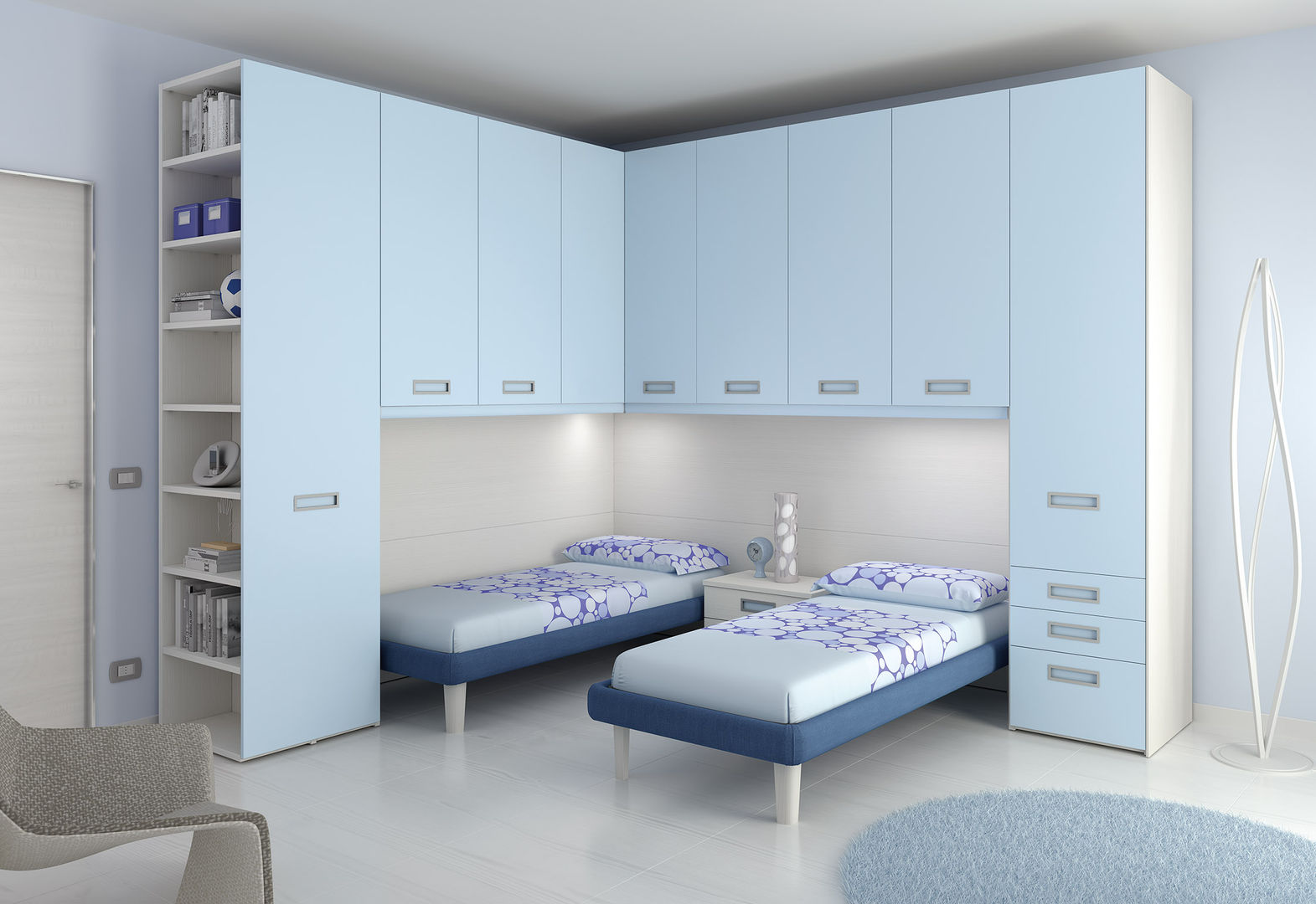 homify Modern style bedroom Wardrobes & closets