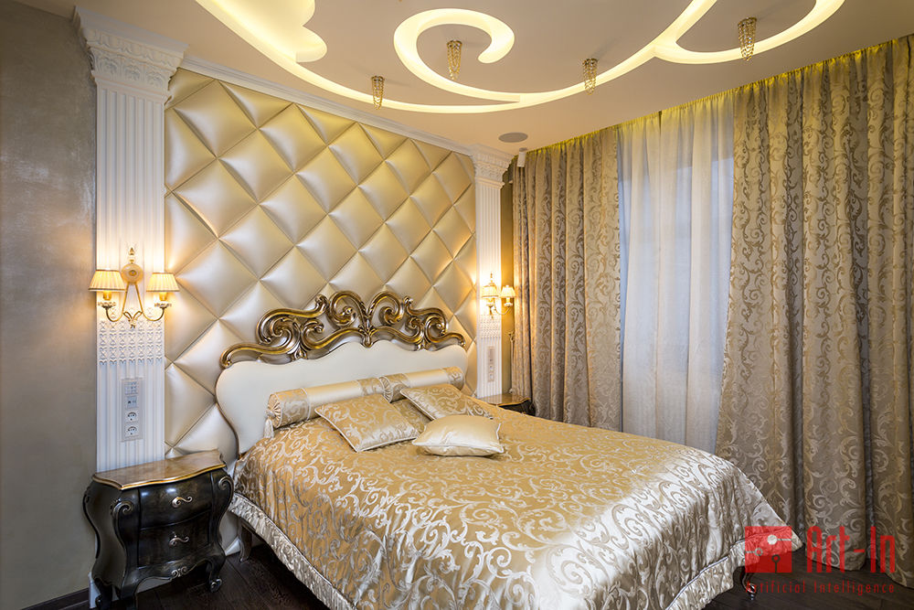 Роскошный оникс в Умном Доме, Art-In Art-In Eclectic style bedroom