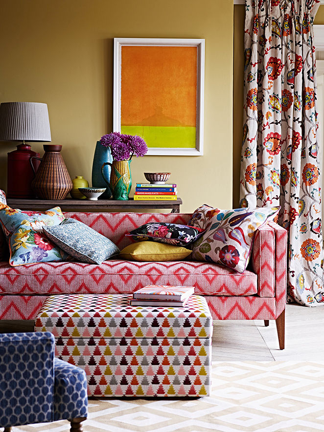 Living, Els Home Els Home Eclectic style living room Textile Amber/Gold Sofas & armchairs