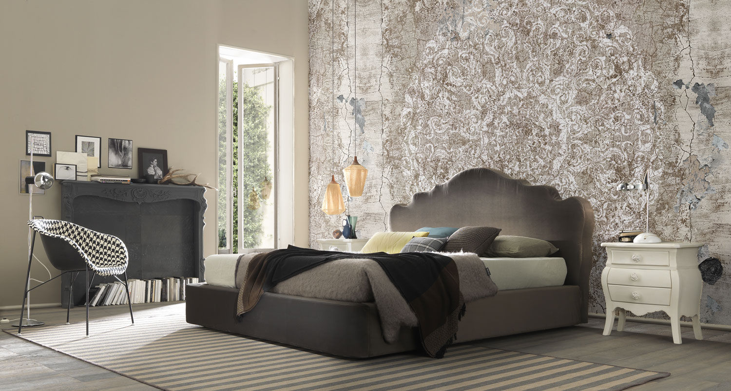 Wallpaper, Els Home Els Home Eclectic style bedroom Paper Accessories & decoration