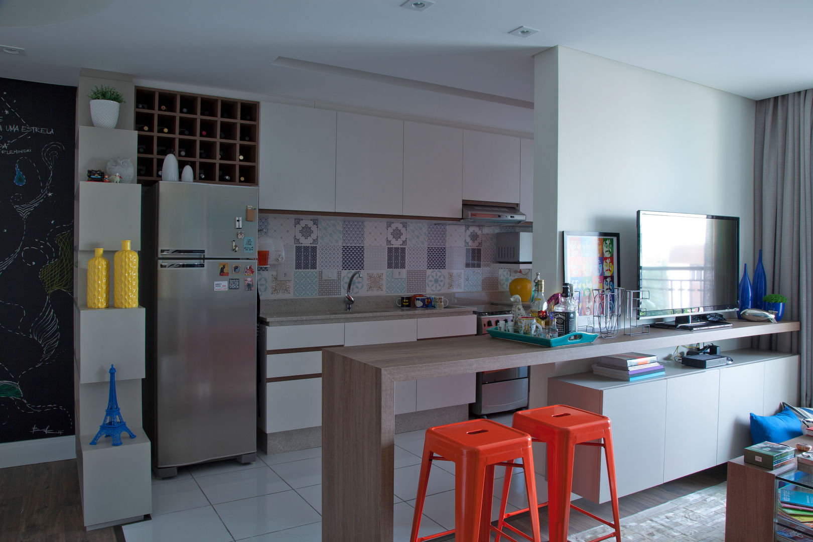 RESIDÊNCIA JO, UNION Architectural Concept UNION Architectural Concept Dapur Modern Keramik