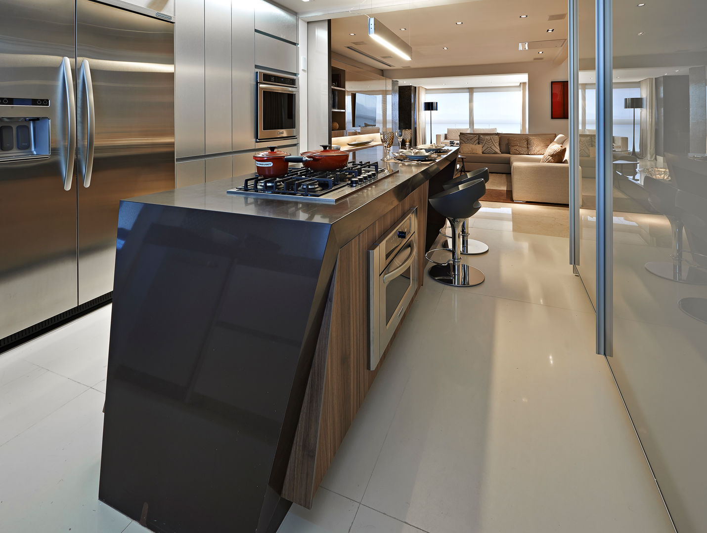 Cobertura V.L.S, Bellini Arquitetura e Design Bellini Arquitetura e Design Modern kitchen