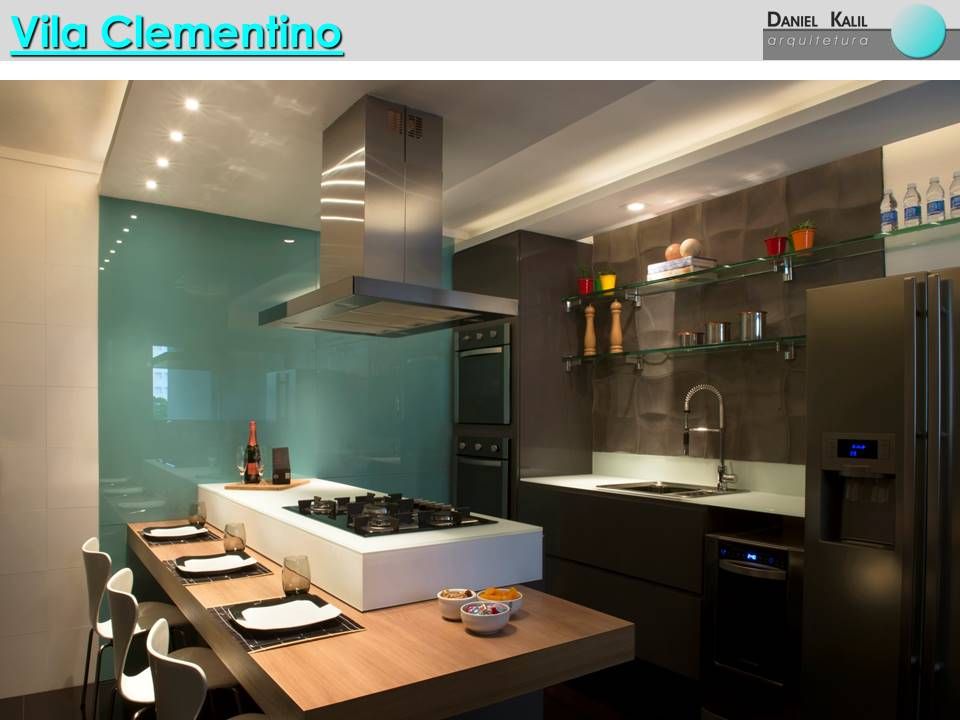 Cozinha Moderna, Daniel Kalil Arquitetura Daniel Kalil Arquitetura Modern Kitchen Glass