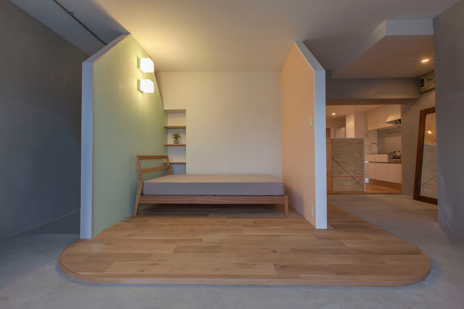 homify Scandinavian style bedroom Solid Wood Multicolored
