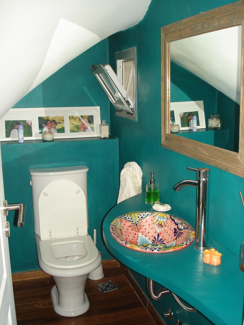 Toilette Fainzilber Arqts. Baños de estilo rústico