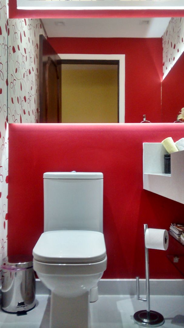 LAVABO, AA MENDES ARQUITETURA E DESIGN LTDA AA MENDES ARQUITETURA E DESIGN LTDA Kamar Mandi Gaya Eklektik