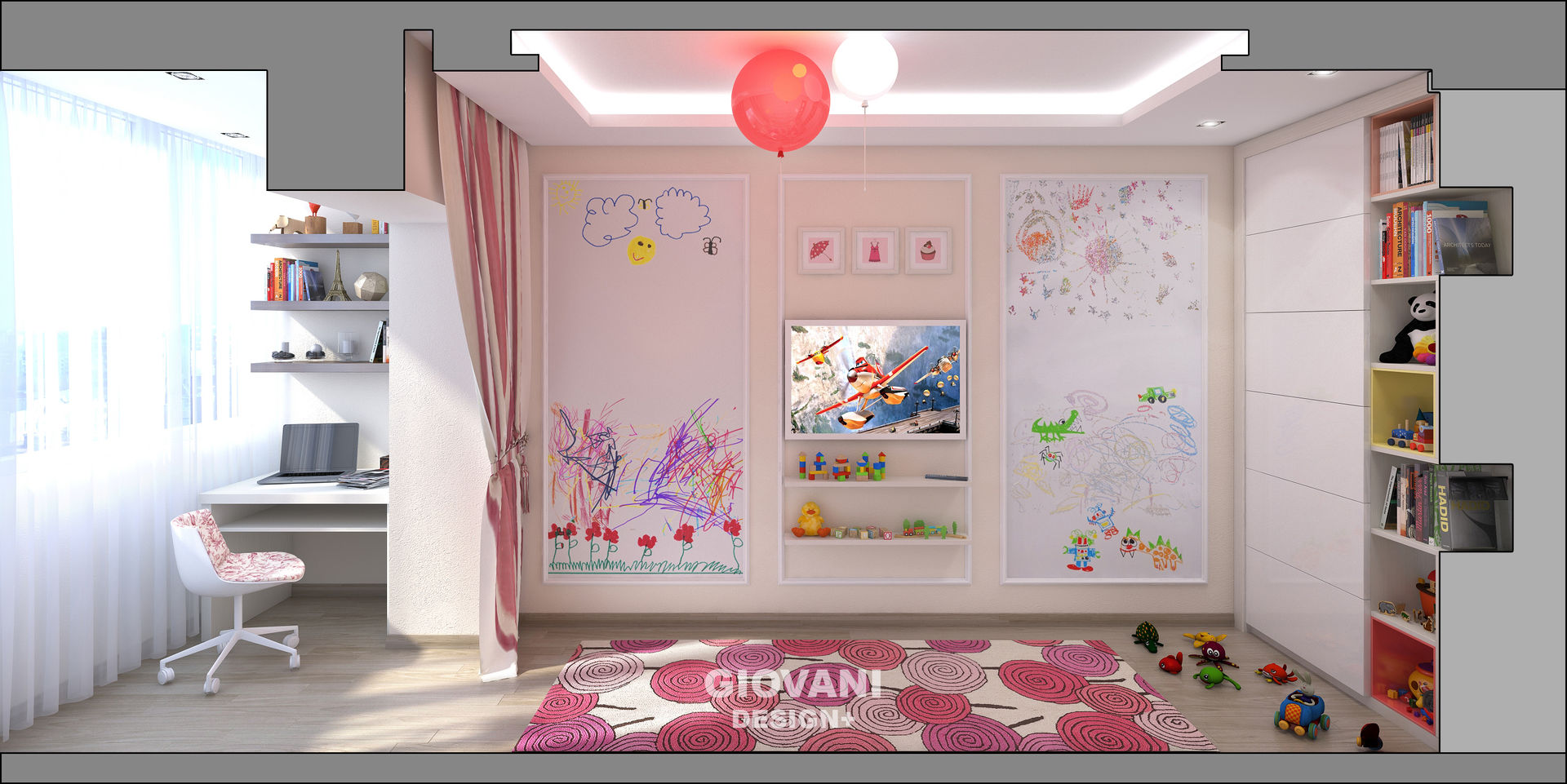 Квартира для молодой семьи, Giovani Design Studio Giovani Design Studio Nursery/kid’s room