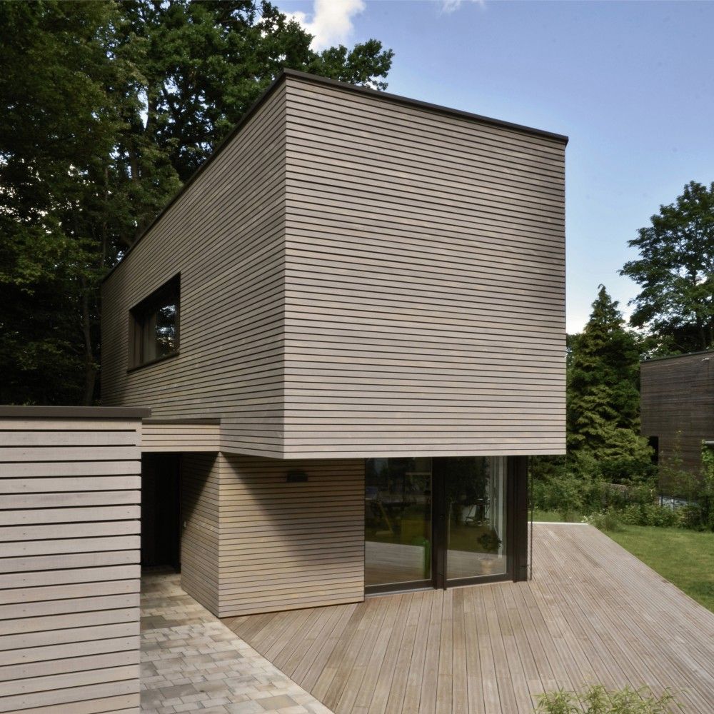 Einfamilienhaus in Nürnberg - PlusenergiePassivhaus | k2, BUCHER | HÜTTINGER - ARCHITEKTUR INNEN ARCHITEKTUR BUCHER | HÜTTINGER - ARCHITEKTUR INNEN ARCHITEKTUR Casas modernas Madera Acabado en madera