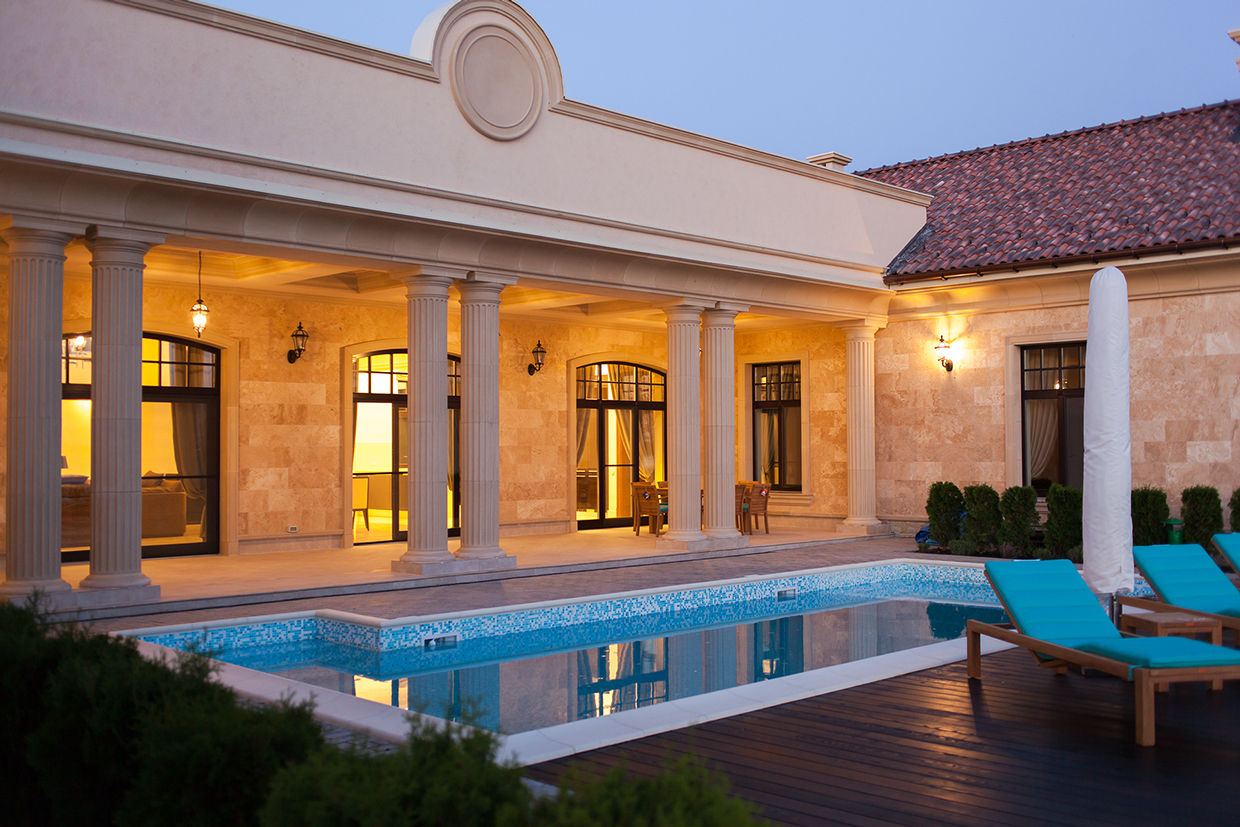 Дом в Одесской области, kvartalstudio kvartalstudio Mediterranean style pool