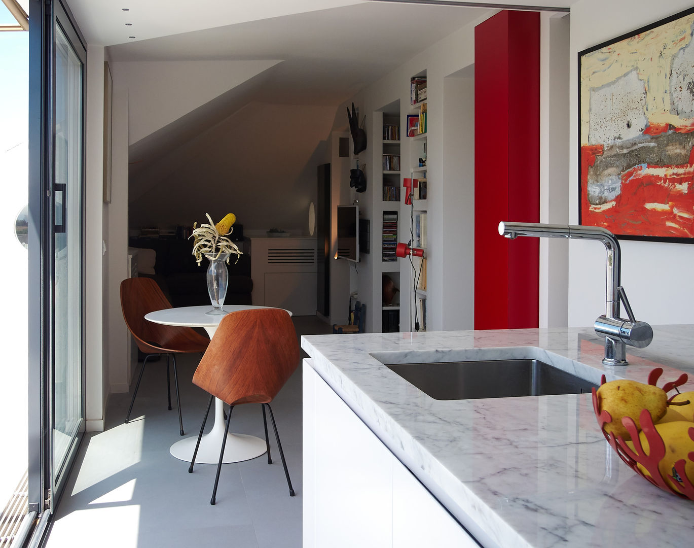 Loft Parco Nomentano - Roma, in&outsidesign in&outsidesign Modern kitchen