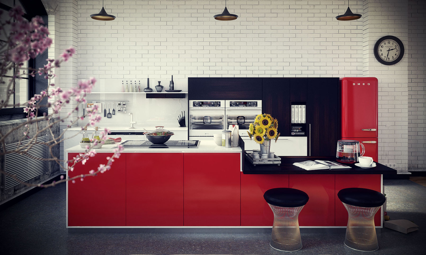 Studio 33, RIP3D ARCHVIZ RIP3D ARCHVIZ Industrial style kitchen