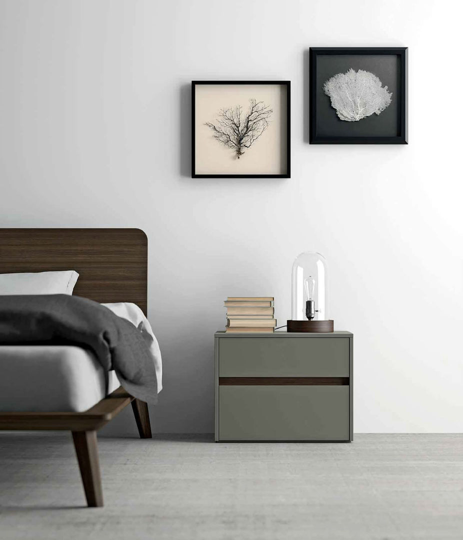 Modern design bedside cabinet 'Zip' by Dall'Agnese homify Modern Bedroom MDF Bedside tables