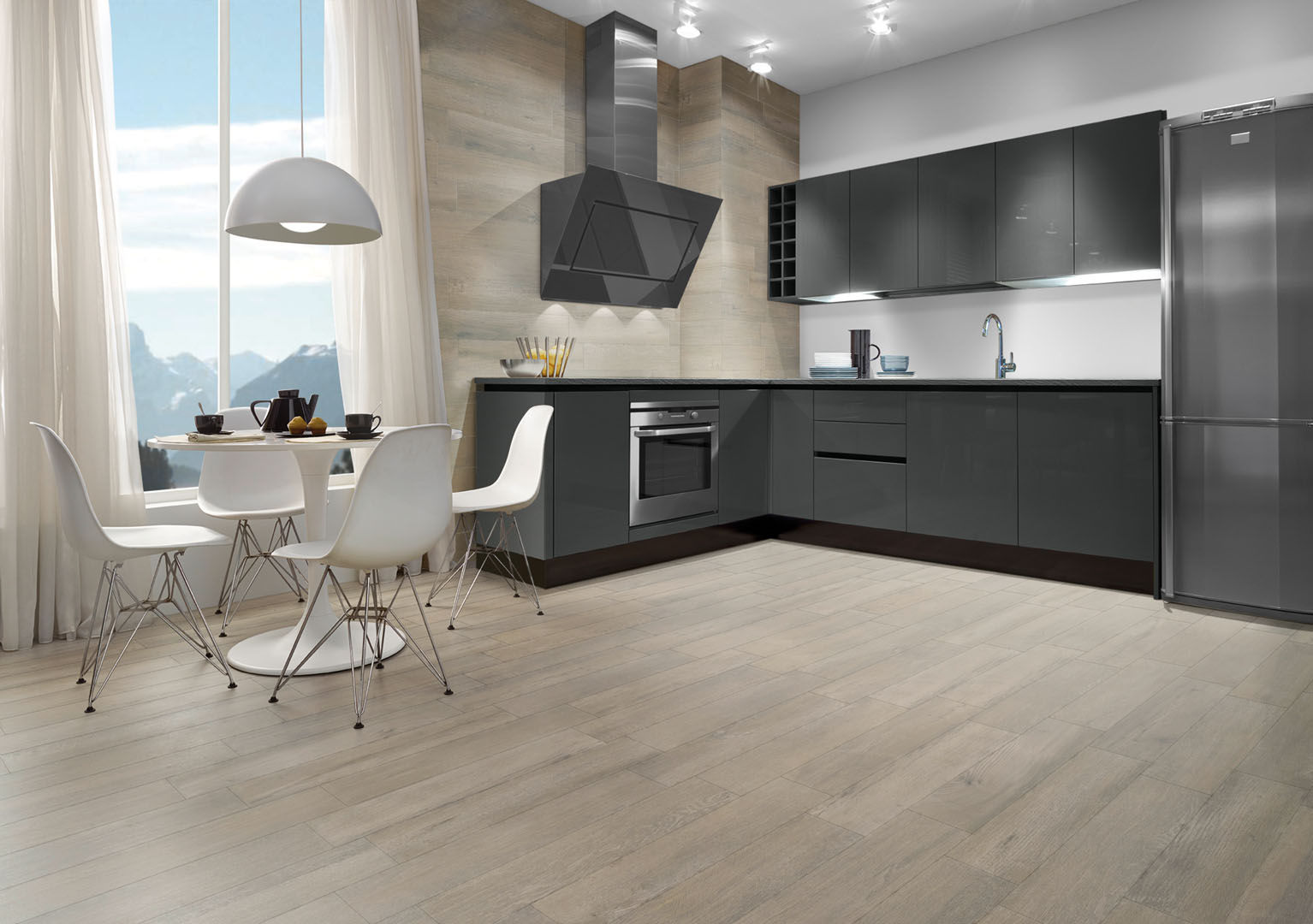 Fusion Trotora Skyfloor Espacios comerciales Pisos,Porcelanatos,Recubrimietos,Tipo madera,Restaurantes