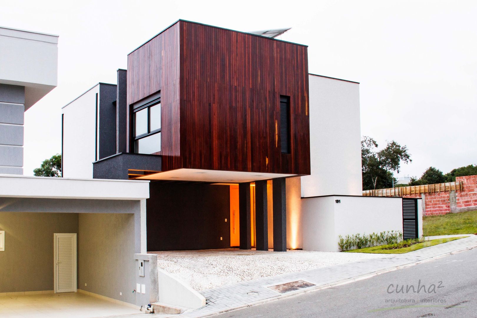 Residência Sustentável, cunha² arquitetura cunha² arquitetura Minimalist houses Wood Wood effect