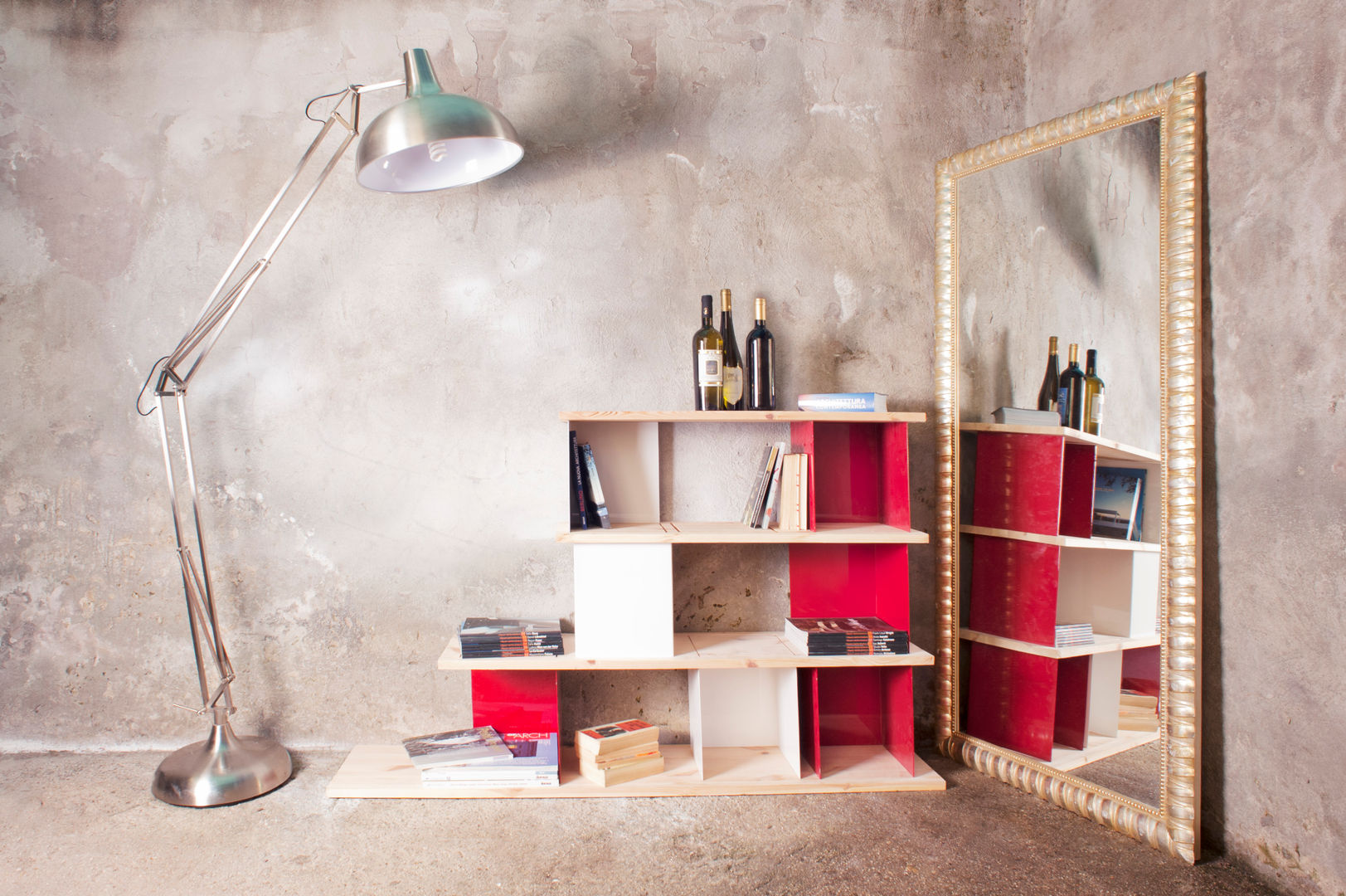 Librerie , d-ITALY d-ITALY Modern living room Shelves
