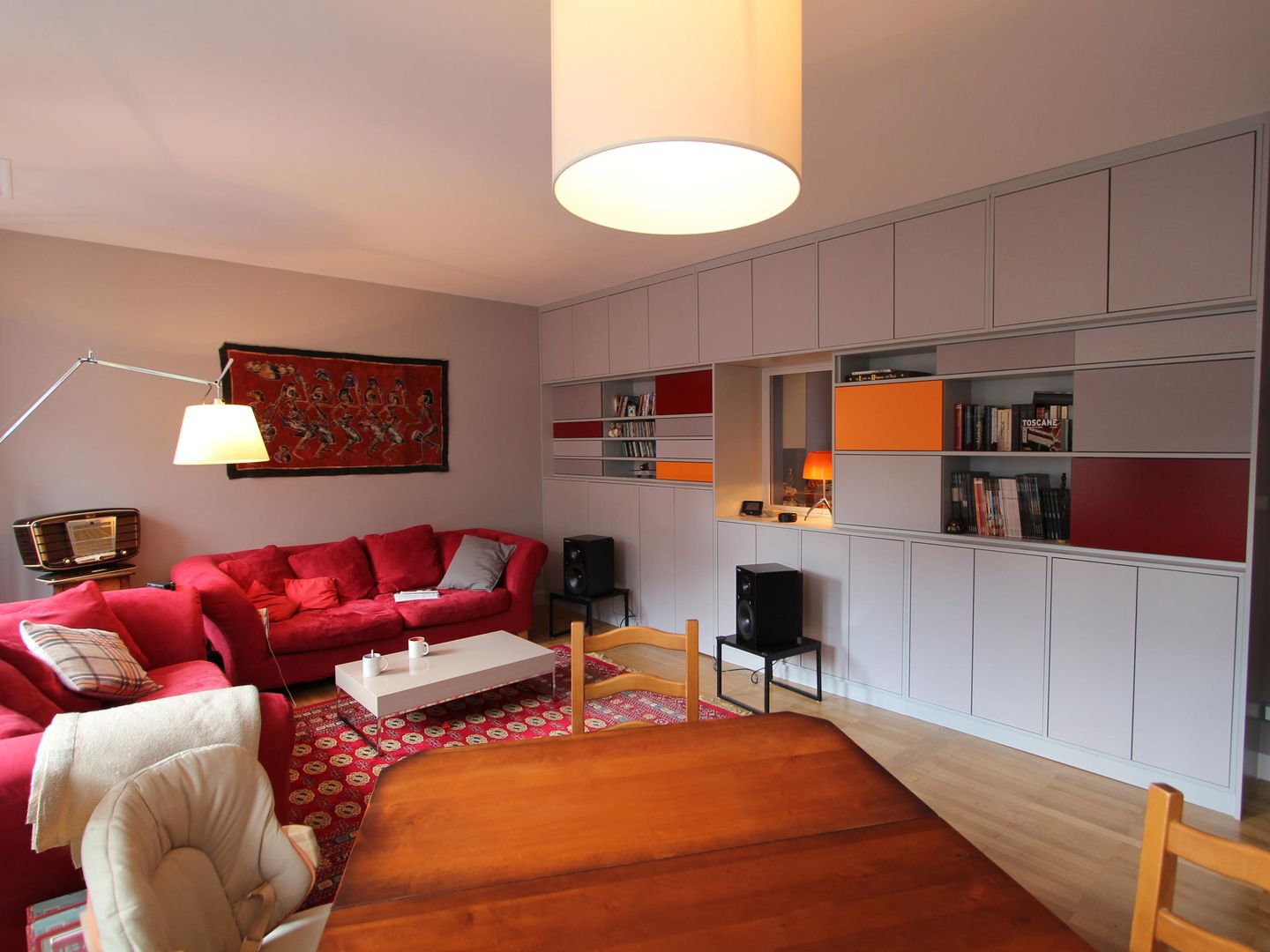 Réhabilitation d'un appartement à Strasbourg, Ae-design Ae-design Salas de estar modernas