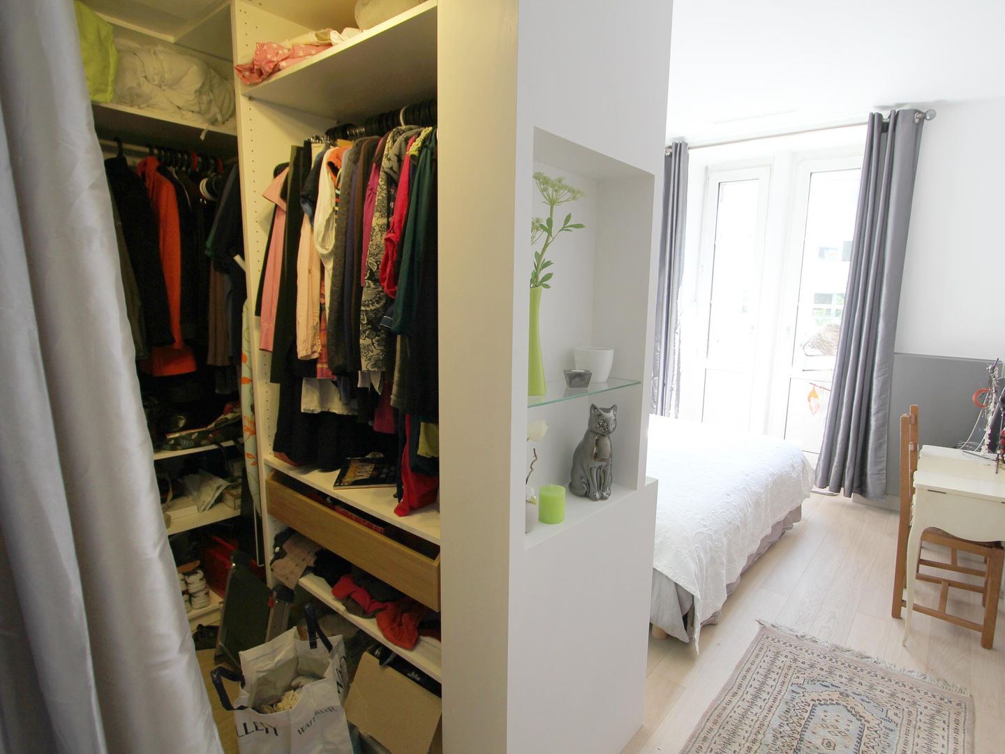 Réhabilitation d'un appartement à Strasbourg, Ae-design Ae-design غرفة الملابس