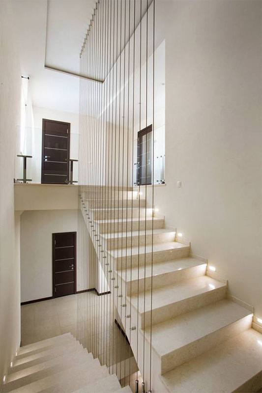 Minimalism, kvartalstudio kvartalstudio Couloir, entrée, escaliers minimalistes