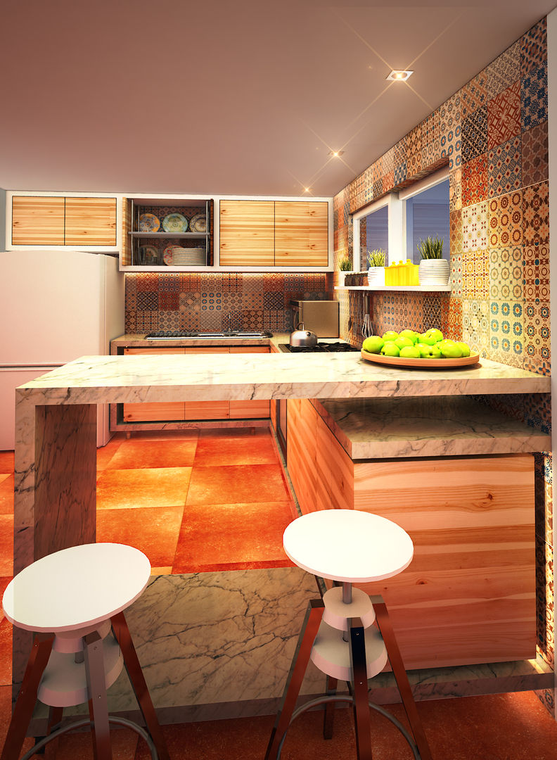 Cocina HR, Rotoarquitectura Rotoarquitectura Modern kitchen