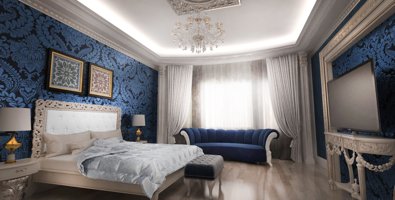 Mansion, Студия Маликова Студия Маликова クラシカルスタイルの 寝室
