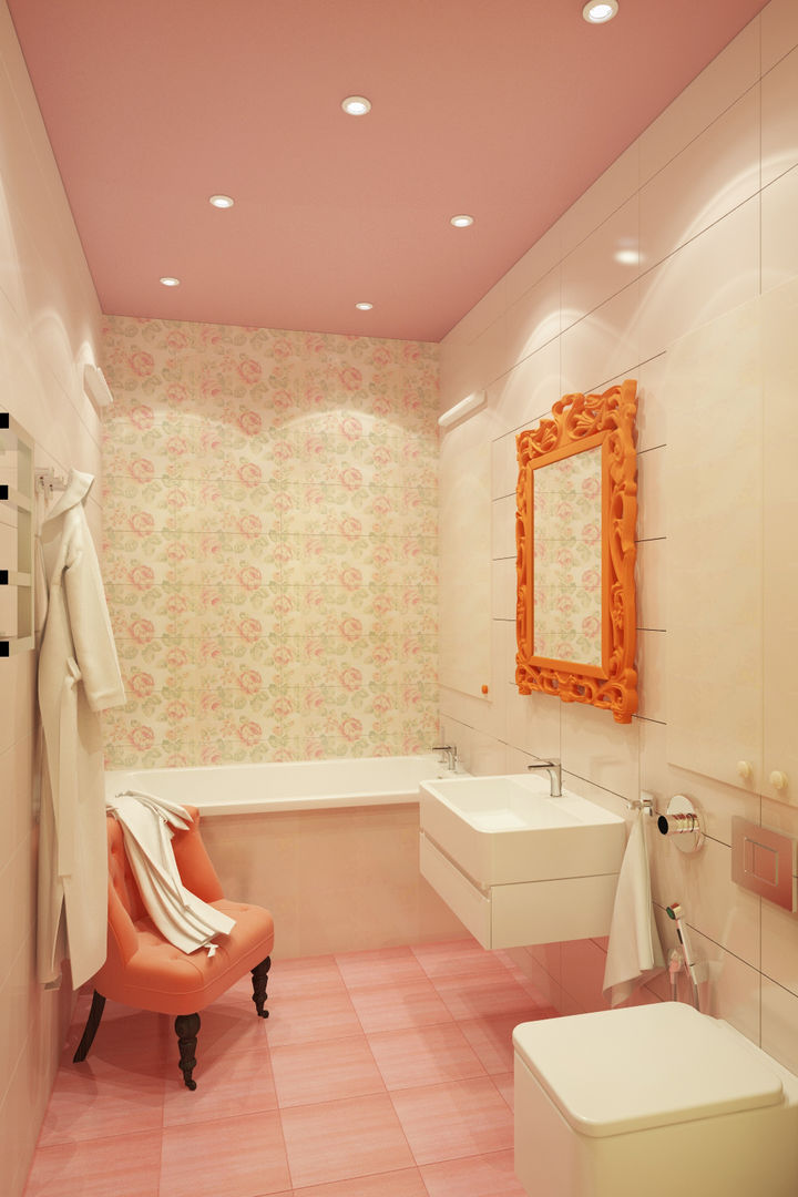 Красочный минимализм, BIARTI - создаем минималистский дизайн интерьеров BIARTI - создаем минималистский дизайн интерьеров 미니멀리스트 욕실 세라믹