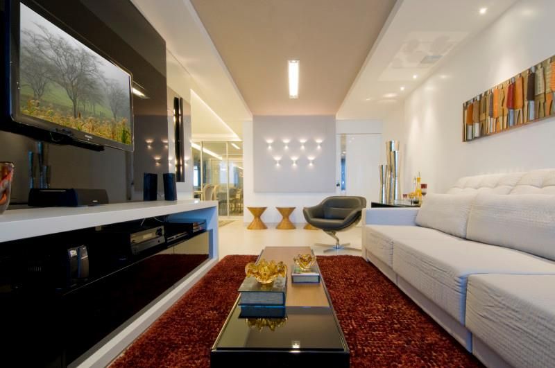 APto 160m, Allysandra Delmas - Arquitetura e Interiores Allysandra Delmas - Arquitetura e Interiores Classic style living room