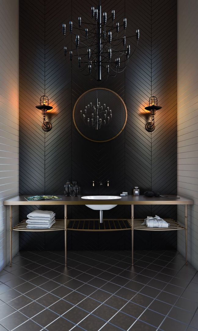 3d, Ezra YAZICI Ezra YAZICI Scandinavian style bathroom