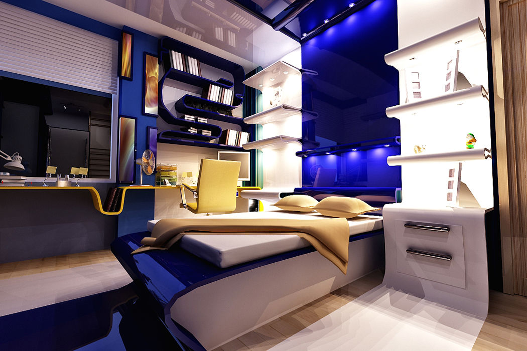 Kids Room , İn-Hepe İç Mimarlık İn-Hepe İç Mimarlık Moderne kinderkamers