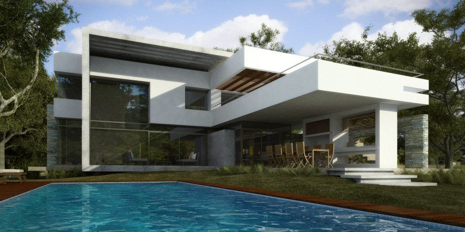 Vivienda en Grand Bell, AMADO arquitectos AMADO arquitectos Piscinas de estilo moderno