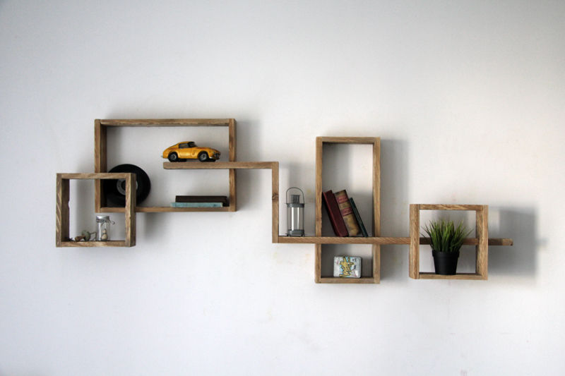 Etagère Murale , YvaR YvaR Living room لکڑی Wood effect Shelves