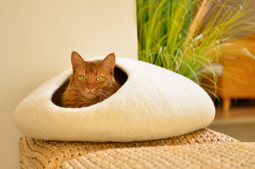 Kuschelige Katzenschlafplätze aus Bergschafwolle, stylecats® stylecats® Other spaces Pet accessories