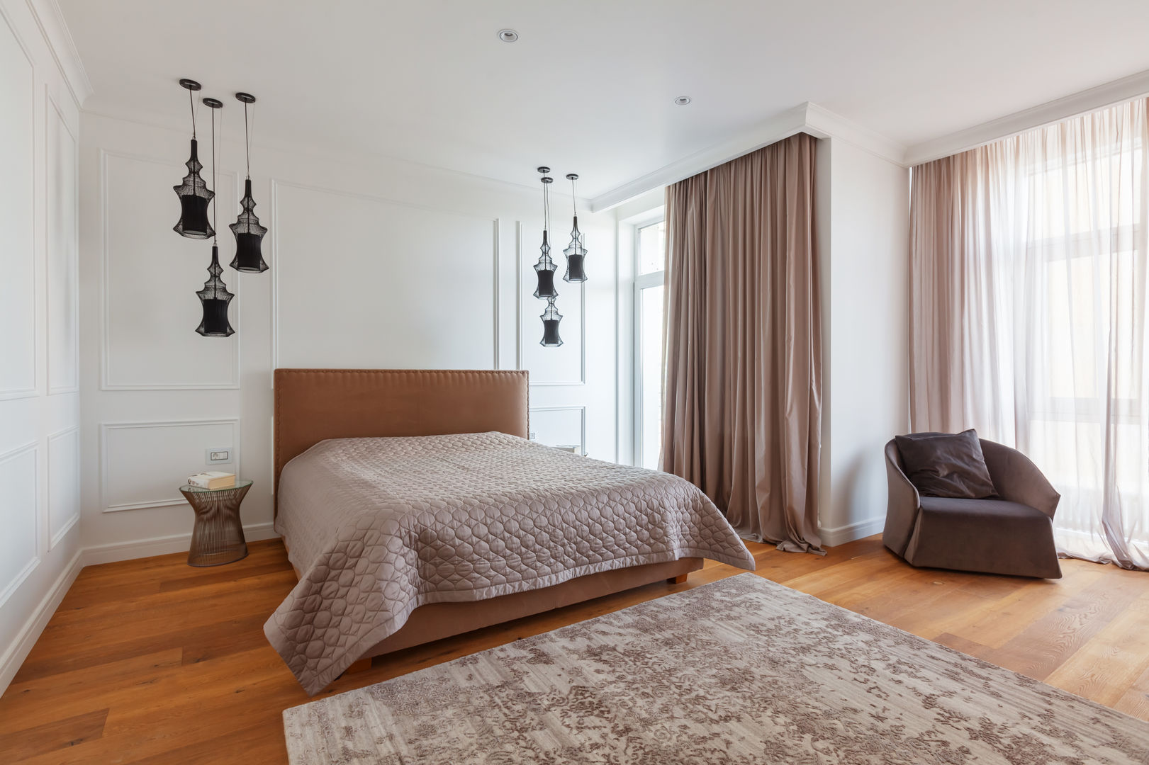 Минималистичная квартира , YOUSUPOVA YOUSUPOVA Dormitorios minimalistas