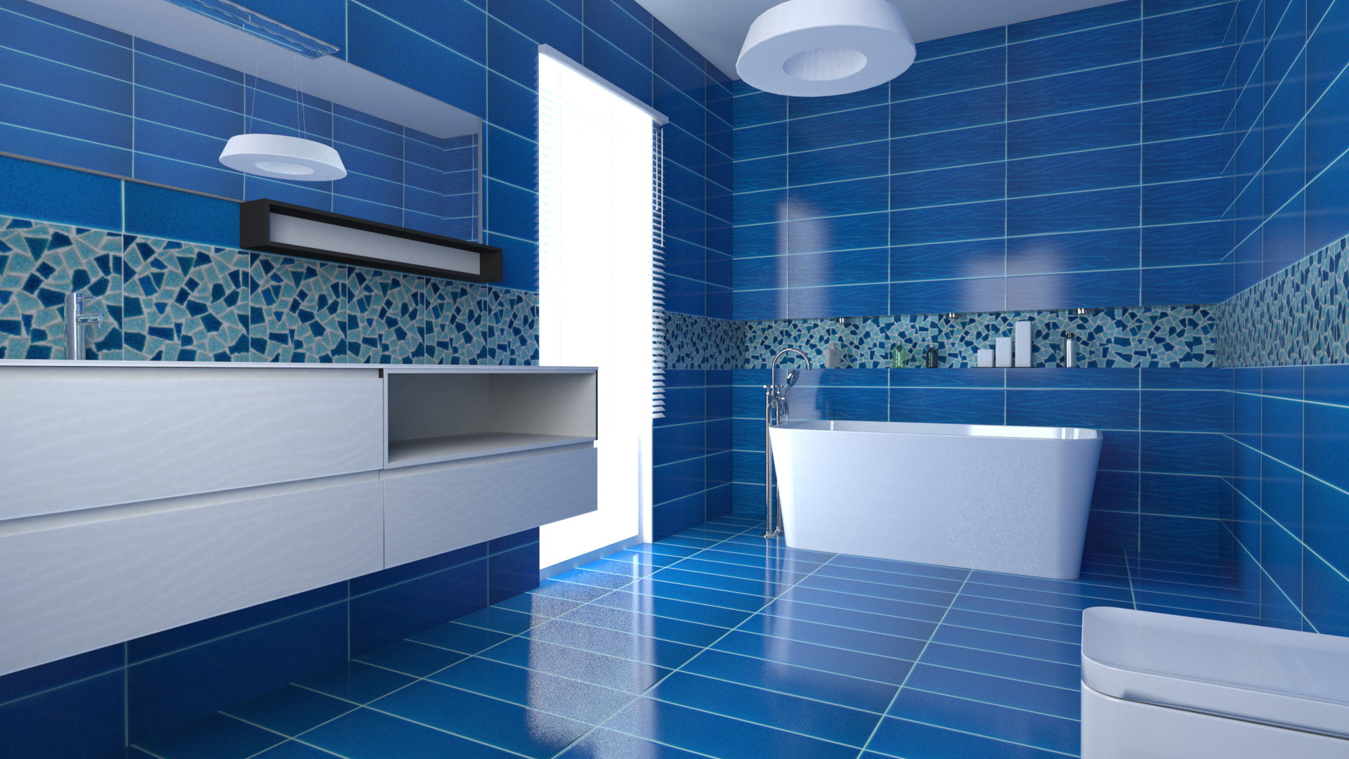 homify Baños mediterráneos Cerámico