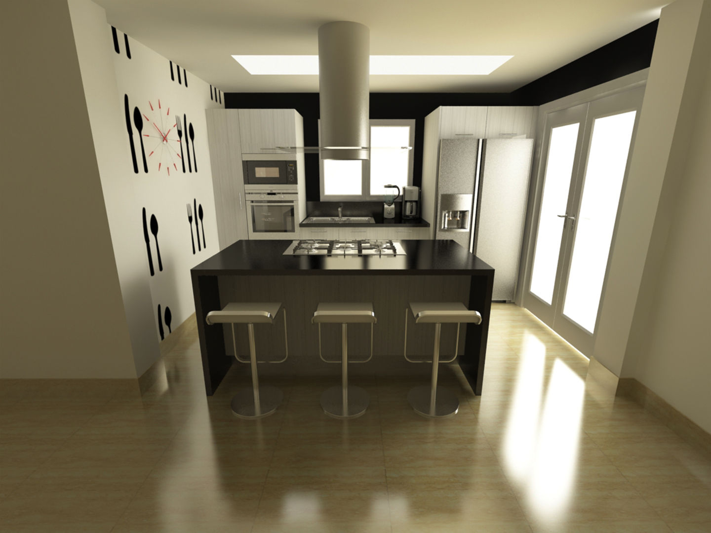 Cocina Quinta Chabella, OPFA Diseños y Arquitectura OPFA Diseños y Arquitectura Minimalist kitchen